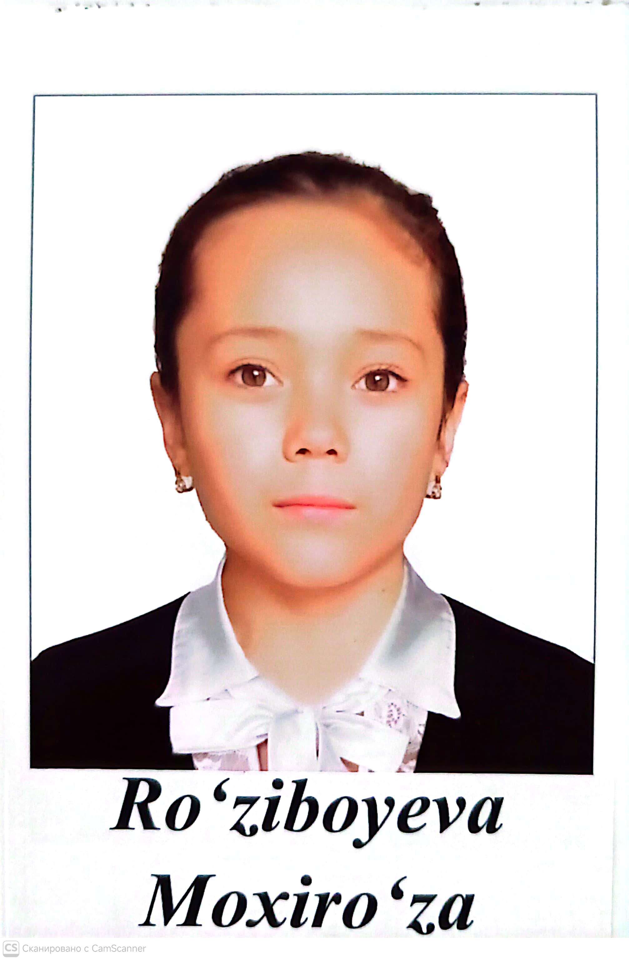 Ro'ziboyeva Moxiro'za